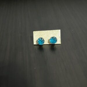 New Blue Stud Earrings Jewel-Tone Fashion Jewellery Sparkly Evening-Wear Gift